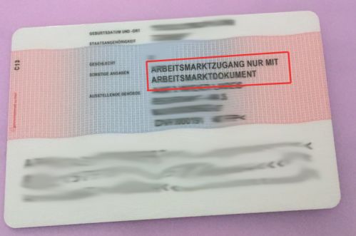 Arbeitsbewilligung NO ©jw